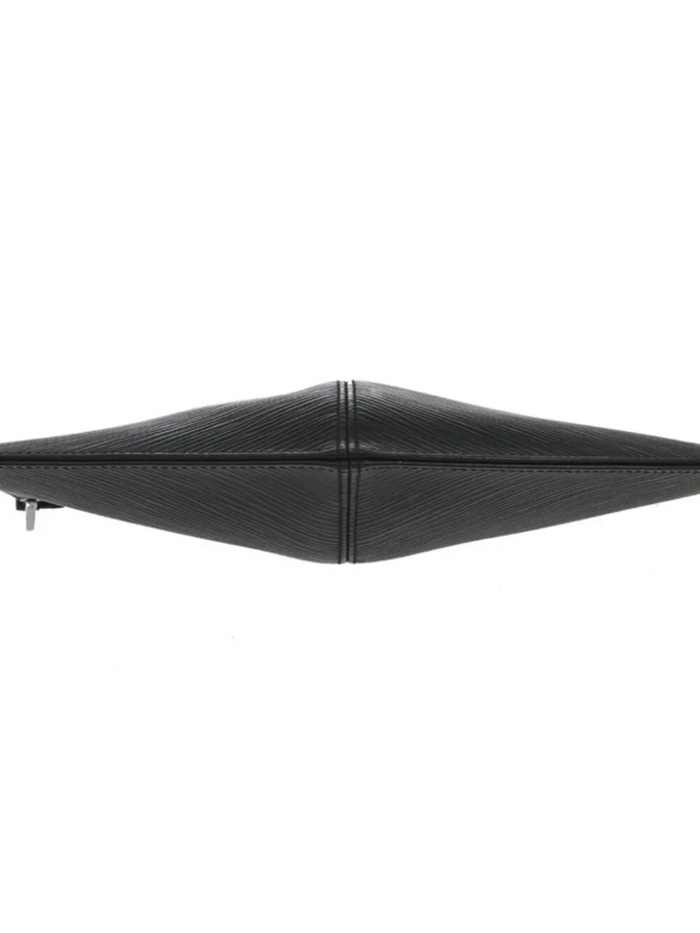 Louis Vuitton Black Epi Pochette Demi-lune Handbag